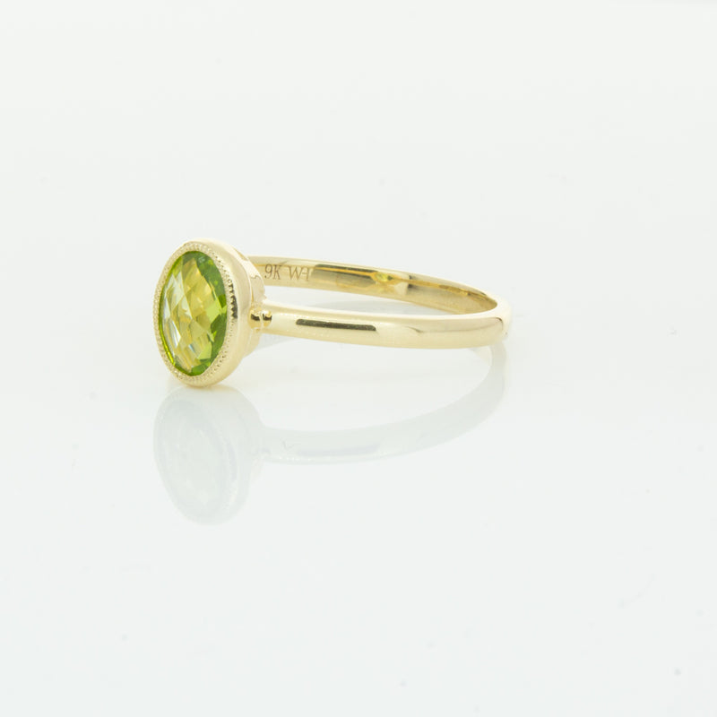 9ct Yellow Gold Peridot Lemongrass Ring-Ring-Walker & Hall