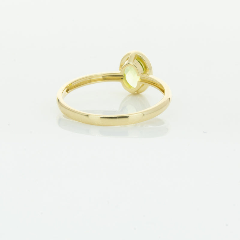 9ct Yellow Gold Peridot Lemongrass Ring-Ring-Walker & Hall