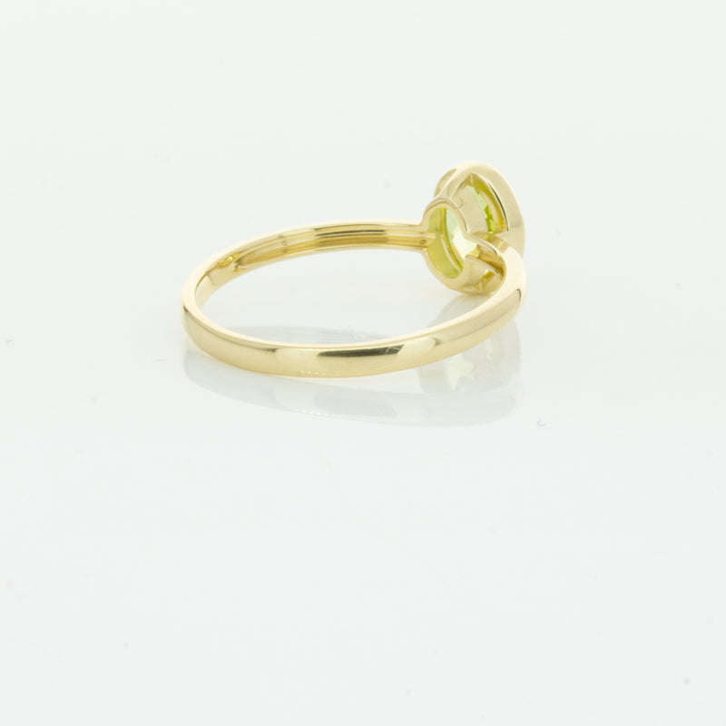 9ct Yellow Gold Peridot Lemongrass Ring-Ring-Walker & Hall