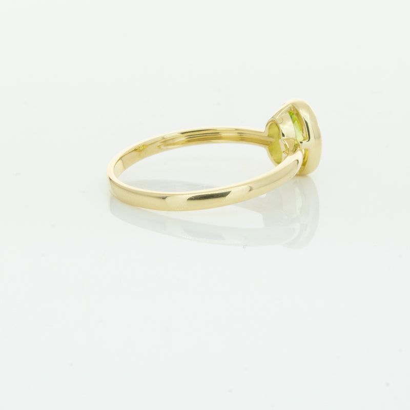 9ct Yellow Gold Peridot Lemongrass Ring-Ring-Walker & Hall