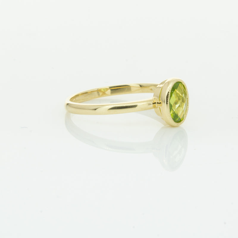 9ct Yellow Gold Peridot Lemongrass Ring-Ring-Walker & Hall
