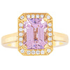 18ct Yellow Gold 2.90ct Kunzite & Diamond Empire Ring-Ring-Walker & Hall