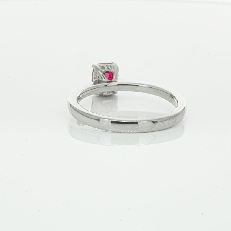 18ct White Gold 1.15ct Ruby & Diamond Ring-Ring-Walker & Hall