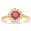 18ct Yellow Gold 1.33ct Ruby & Diamond Paramount Ring-Ring-Walker & Hall