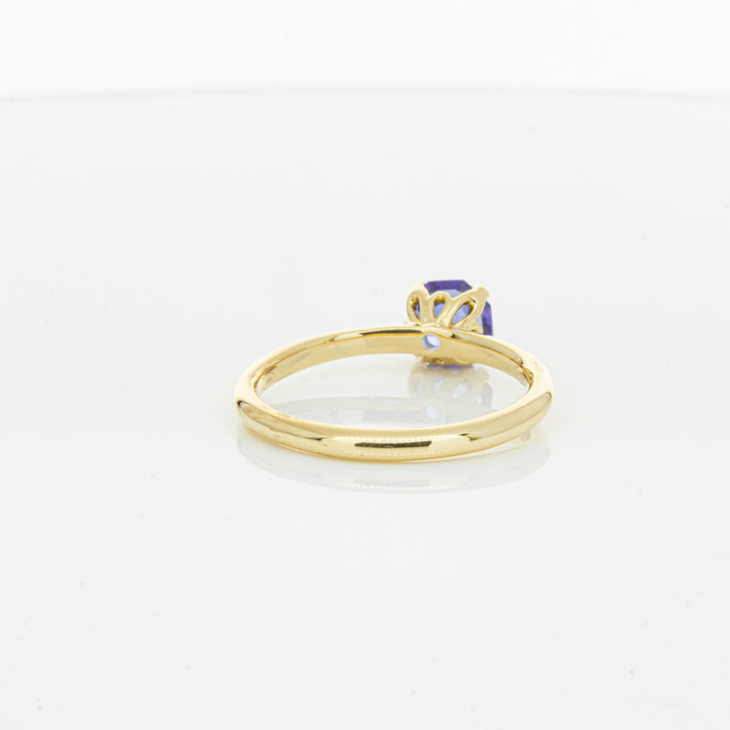 18ct Yellow Gold Tanzanite Mini Octavia Ring-Ring-Walker & Hall