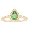 18ct Yellow Gold .74ct Tsavorite & Diamond Mini Sierra Ring-Ring-Walker & Hall