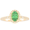 18ct Yellow Gold .94ct Tsavorite & Diamond Mini Sierra Ring-Ring-Walker & Hall
