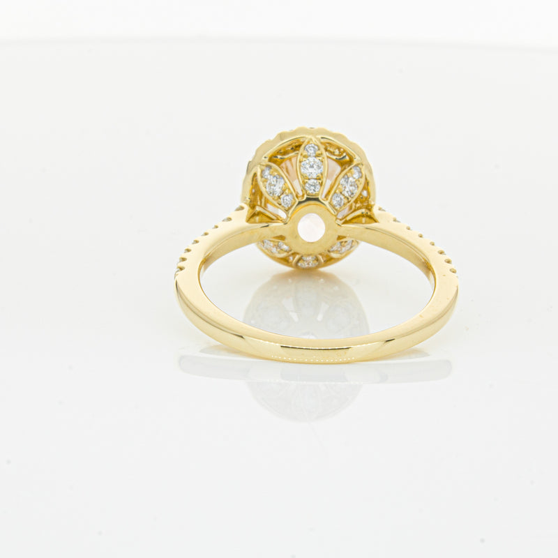 18ct Yellow Gold 4.01ct Pink Sapphire & Diamond Sierra Ring-Ring-Walker & Hall