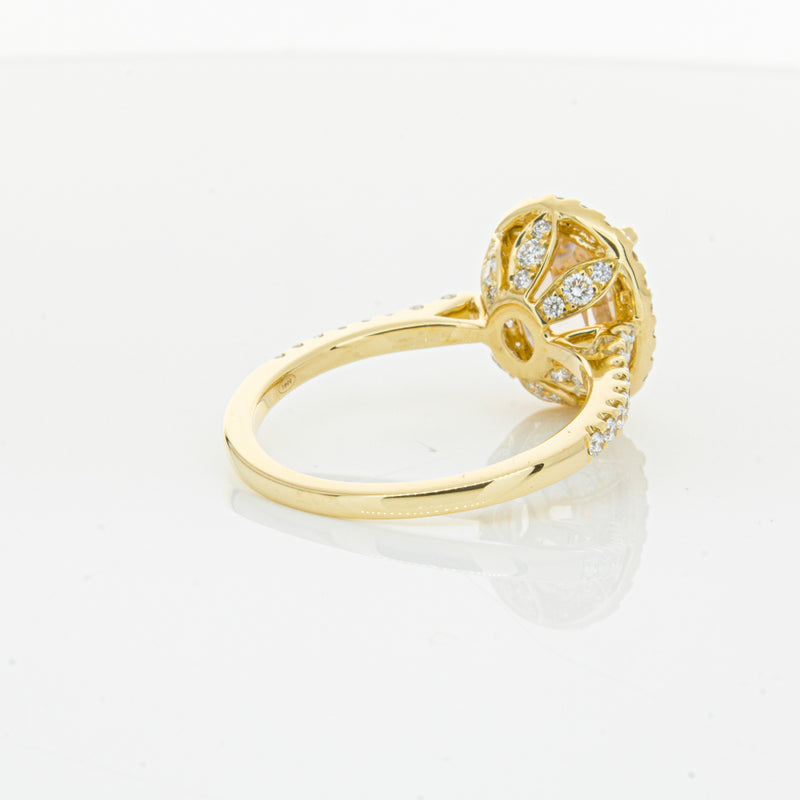 18ct Yellow Gold 4.01ct Pink Sapphire & Diamond Sierra Ring-Ring-Walker & Hall