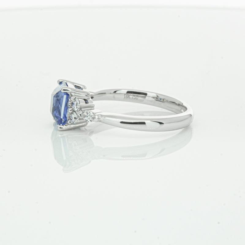 18ct White Gold Sapphire & Diamond Oriana Ring-Ring-Walker & Hall