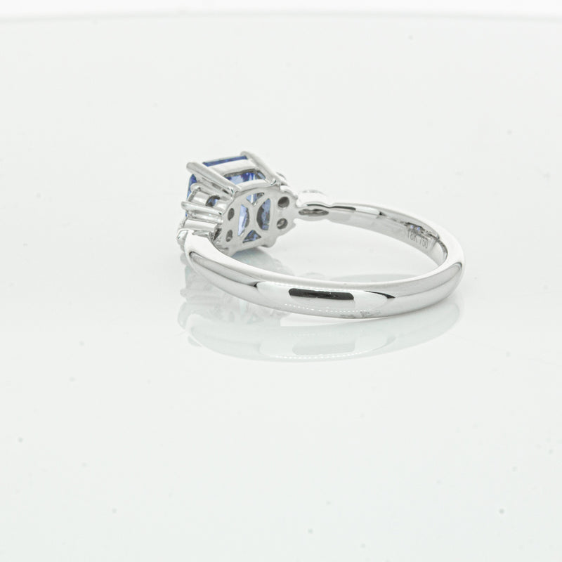 18ct White Gold Sapphire & Diamond Oriana Ring-Ring-Walker & Hall