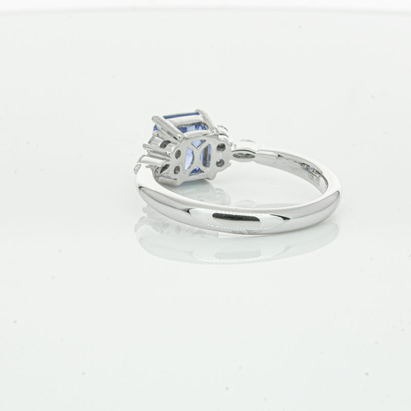 18ct White Gold Sapphire & Diamond Oriana Ring-Ring-Walker & Hall