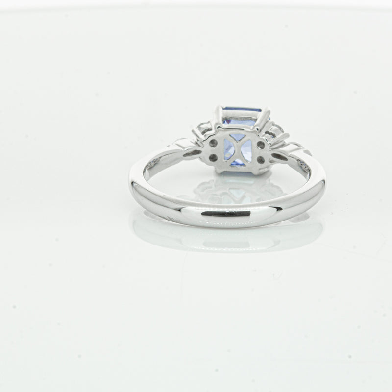 18ct White Gold Sapphire & Diamond Oriana Ring-Ring-Walker & Hall