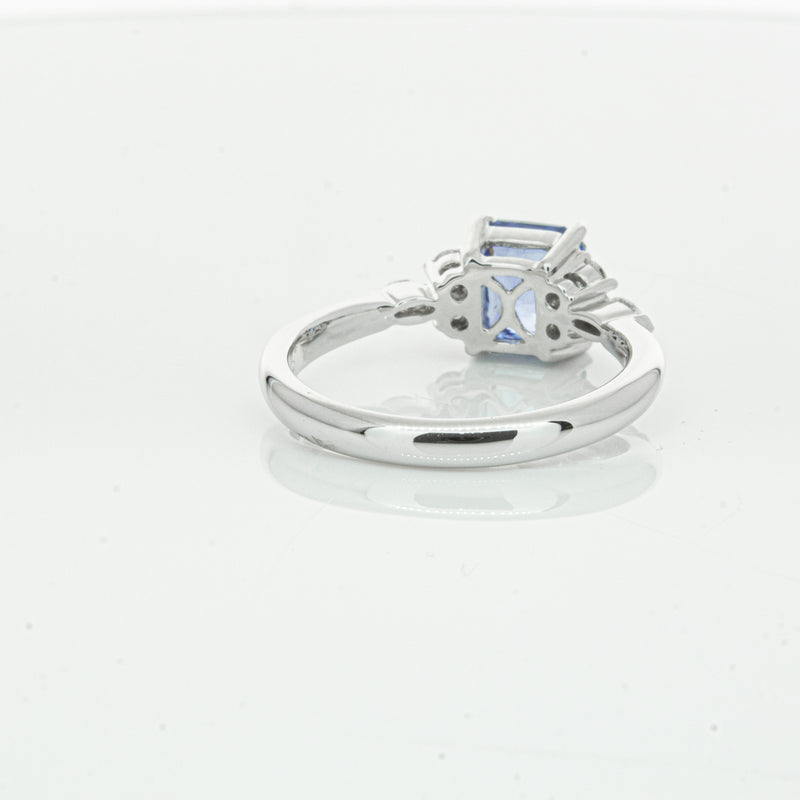 18ct White Gold Sapphire & Diamond Oriana Ring-Ring-Walker & Hall