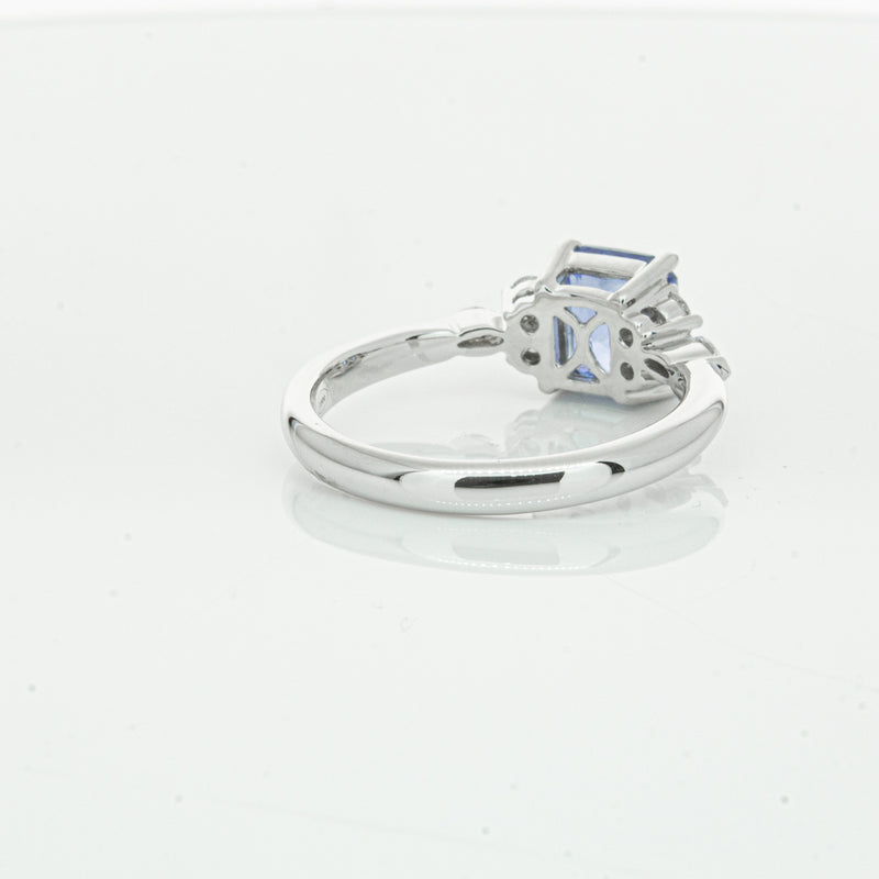 18ct White Gold Sapphire & Diamond Oriana Ring-Ring-Walker & Hall