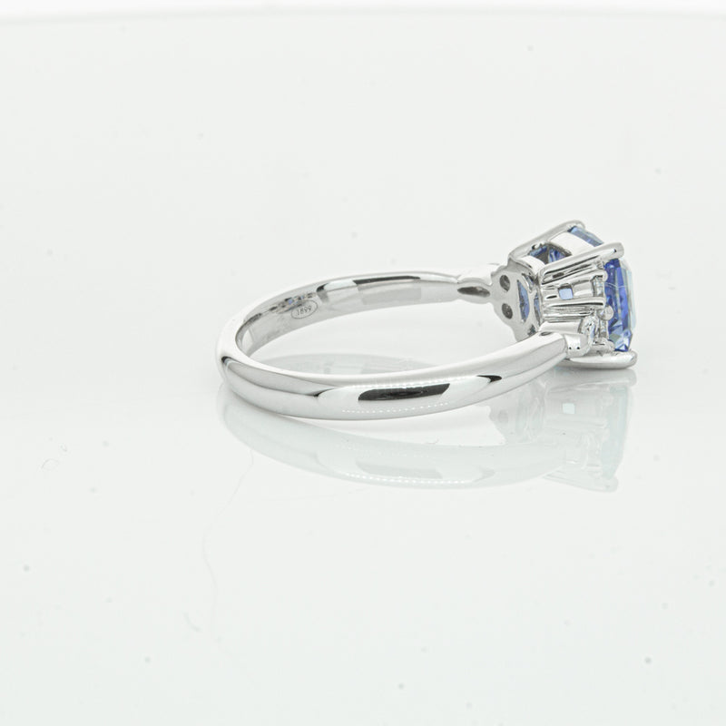 18ct White Gold Sapphire & Diamond Oriana Ring-Ring-Walker & Hall