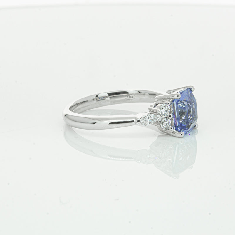 18ct White Gold Sapphire & Diamond Oriana Ring-Ring-Walker & Hall
