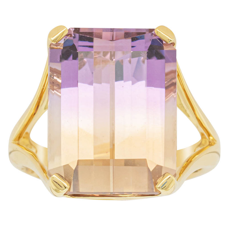 18ct Yellow Gold 12.30ct Ametrine Verona Ring-Ring-Walker & Hall