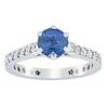 Deja Vu Platinum 1.20ct Sapphire & Diamond Ring-Ring-Walker & Hall