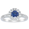Deja Vu 18ct White Gold .62ct Sapphire & Diamond Ring-Ring-Walker & Hall