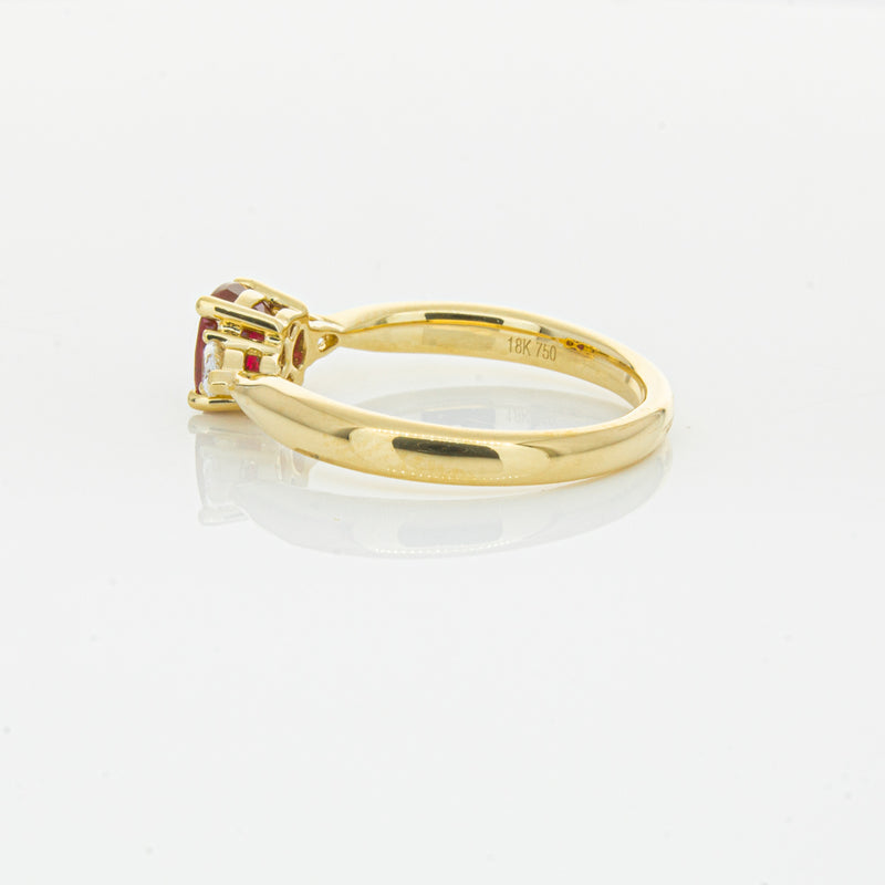 18ct Yellow Gold Ruby & Diamond Ayla Ring-Ring-Walker & Hall