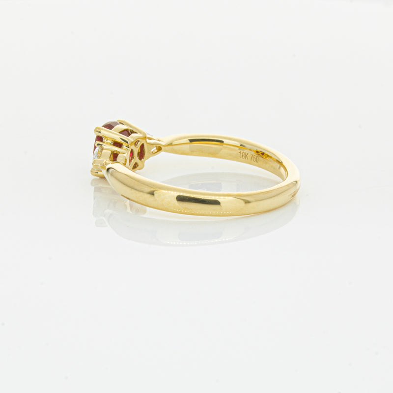 18ct Yellow Gold Ruby & Diamond Ayla Ring-Ring-Walker & Hall