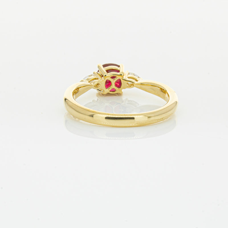 18ct Yellow Gold Ruby & Diamond Ayla Ring-Ring-Walker & Hall
