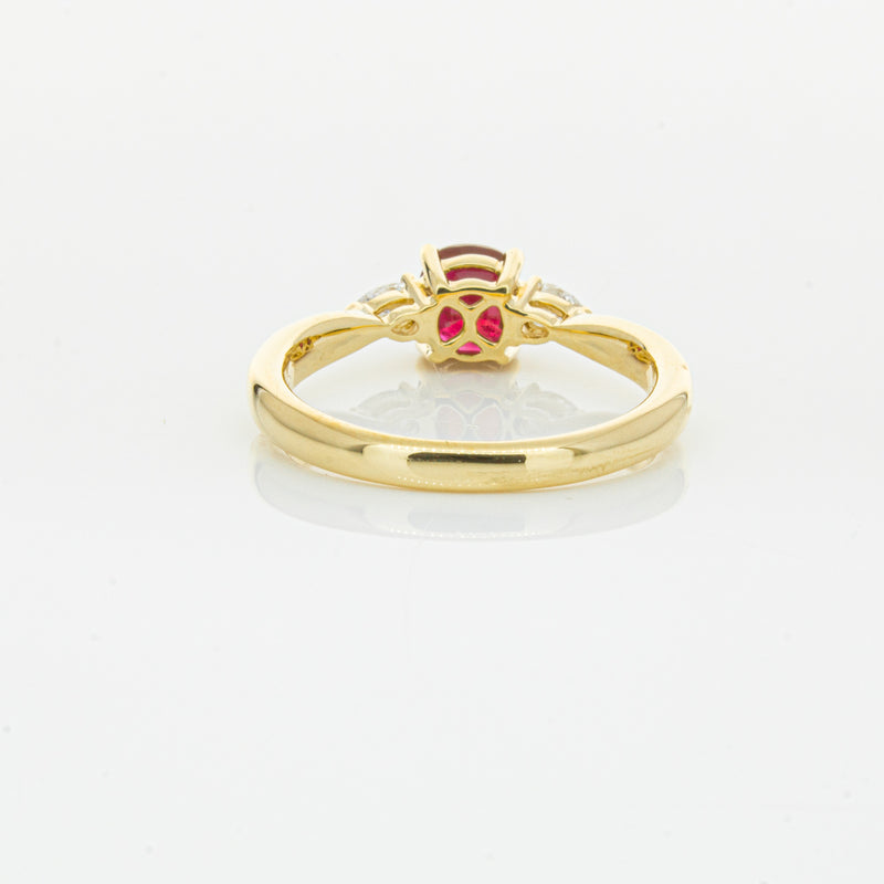 18ct Yellow Gold Ruby & Diamond Ayla Ring-Ring-Walker & Hall