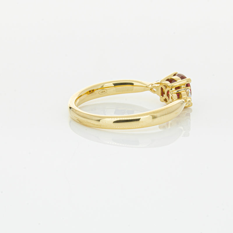 18ct Yellow Gold Ruby & Diamond Ayla Ring-Ring-Walker & Hall