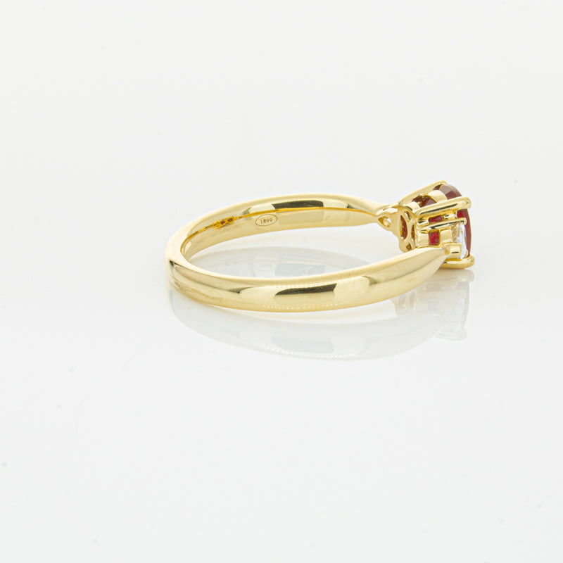 18ct Yellow Gold Ruby & Diamond Ayla Ring-Ring-Walker & Hall