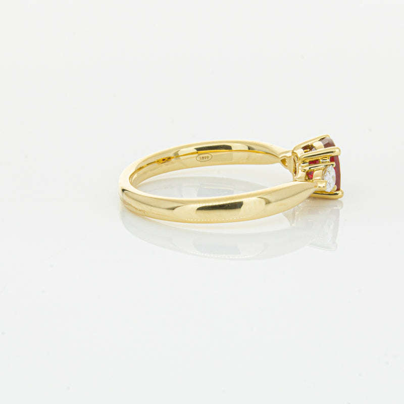 18ct Yellow Gold Ruby & Diamond Ayla Ring-Ring-Walker & Hall