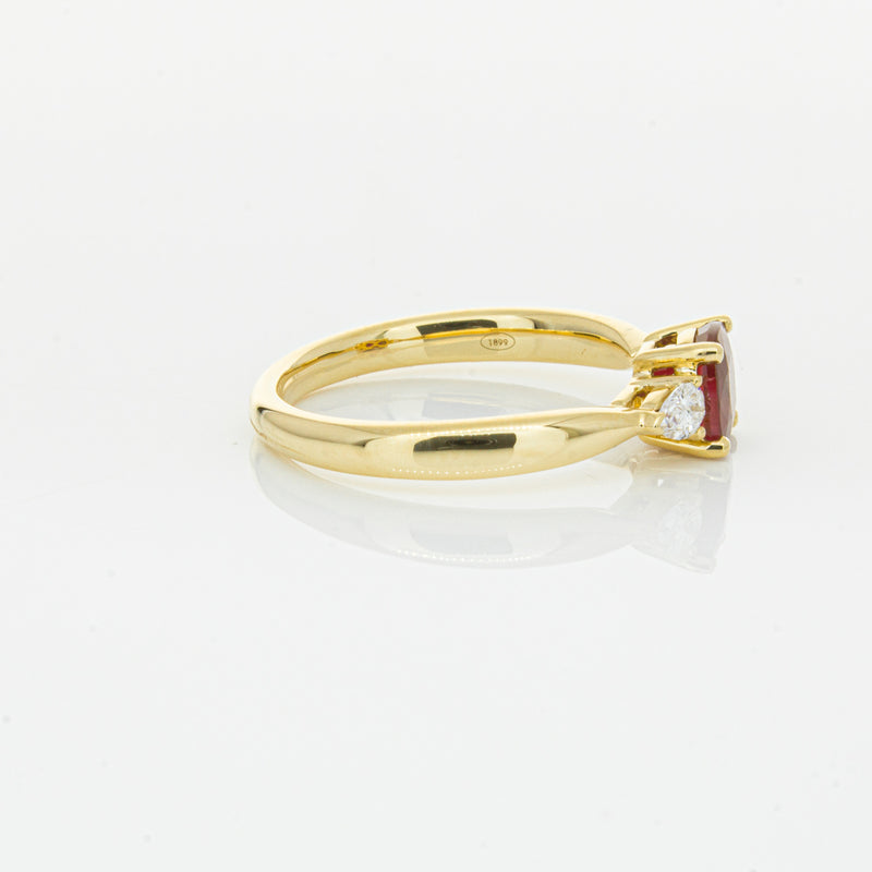 18ct Yellow Gold Ruby & Diamond Ayla Ring-Ring-Walker & Hall