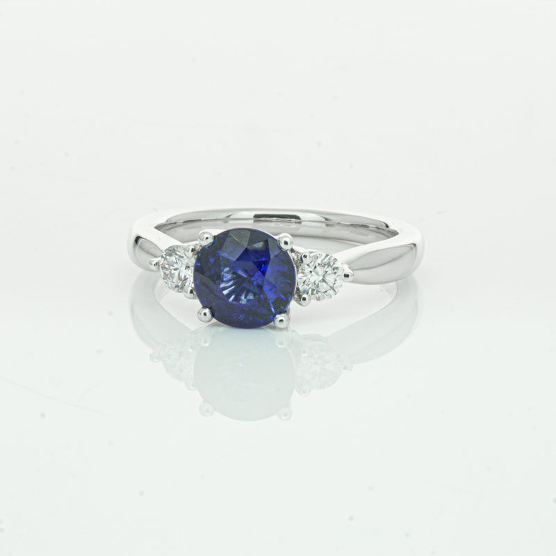 Platinum Sapphire & Diamond Elysian Ring-Ring-Walker & Hall