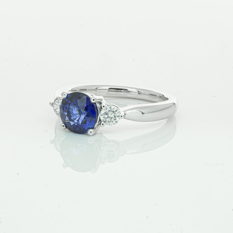 Platinum Sapphire & Diamond Elysian Ring-Ring-Walker & Hall