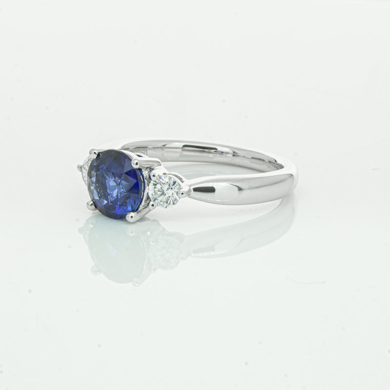 Platinum Sapphire & Diamond Elysian Ring-Ring-Walker & Hall