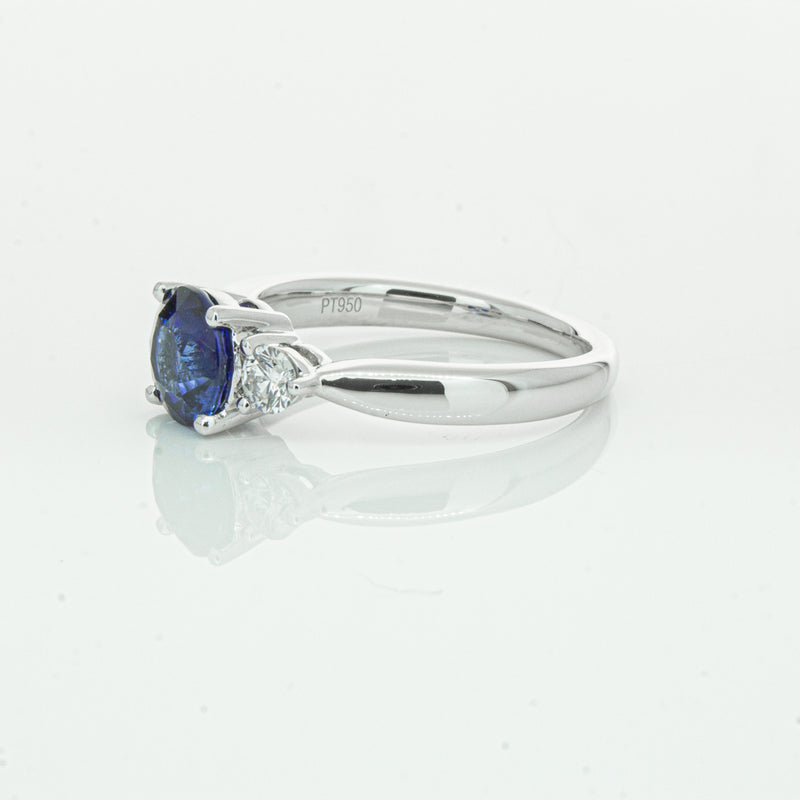 Platinum Sapphire & Diamond Elysian Ring-Ring-Walker & Hall