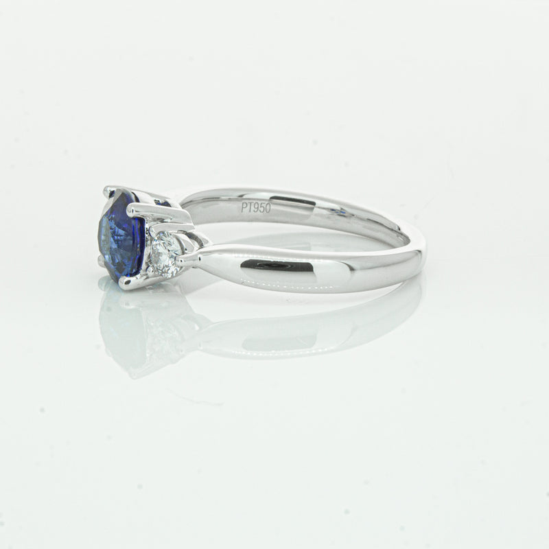 Platinum Sapphire & Diamond Elysian Ring-Ring-Walker & Hall