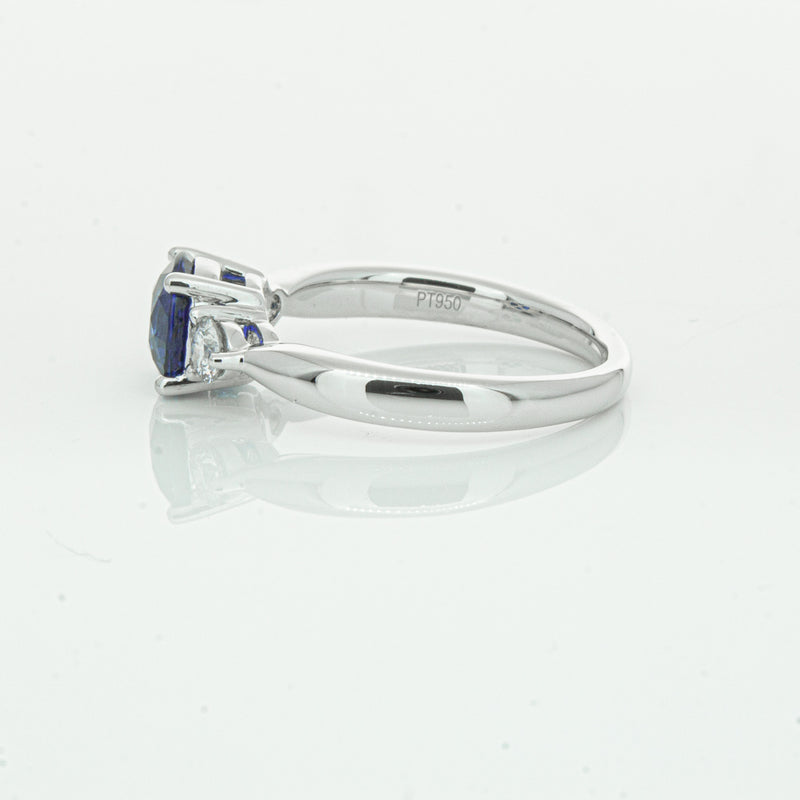 Platinum Sapphire & Diamond Elysian Ring-Ring-Walker & Hall