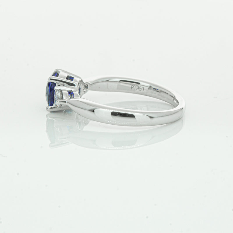Platinum Sapphire & Diamond Elysian Ring-Ring-Walker & Hall