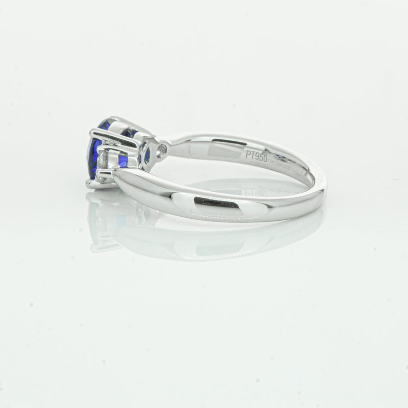 Platinum Sapphire & Diamond Elysian Ring-Ring-Walker & Hall