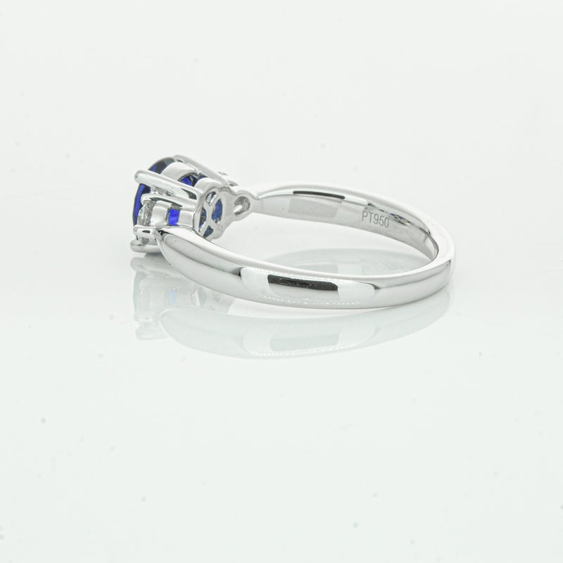 Platinum Sapphire & Diamond Elysian Ring-Ring-Walker & Hall