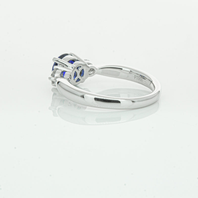 Platinum Sapphire & Diamond Elysian Ring-Ring-Walker & Hall