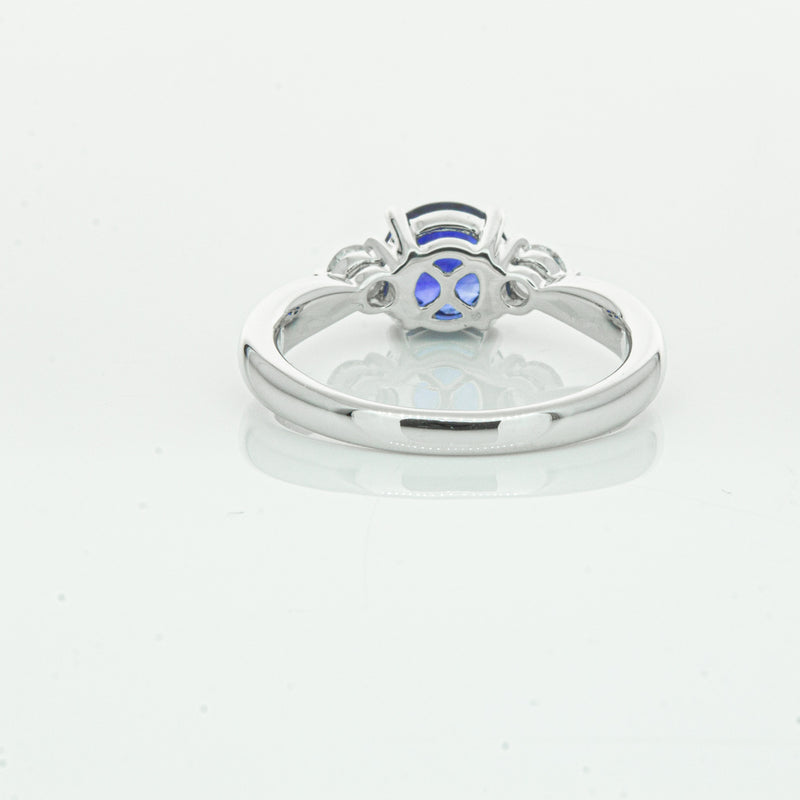 Platinum Sapphire & Diamond Elysian Ring-Ring-Walker & Hall