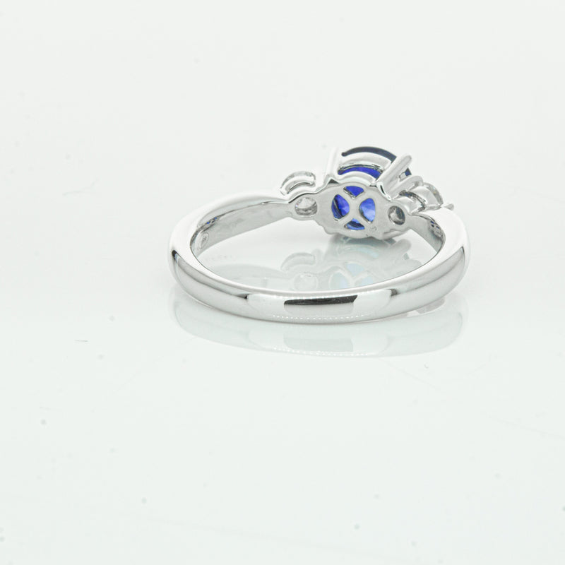 Platinum Sapphire & Diamond Elysian Ring-Ring-Walker & Hall