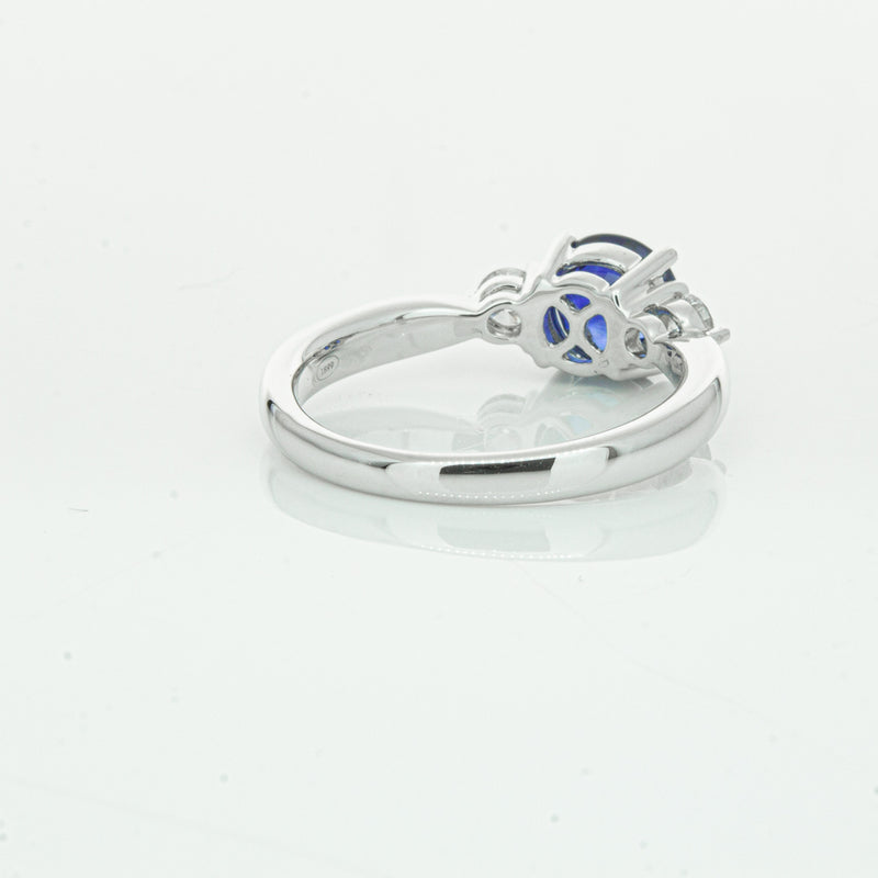 Platinum Sapphire & Diamond Elysian Ring-Ring-Walker & Hall