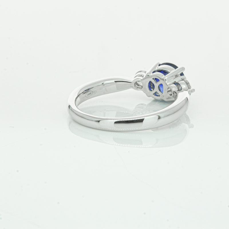 Platinum Sapphire & Diamond Elysian Ring-Ring-Walker & Hall