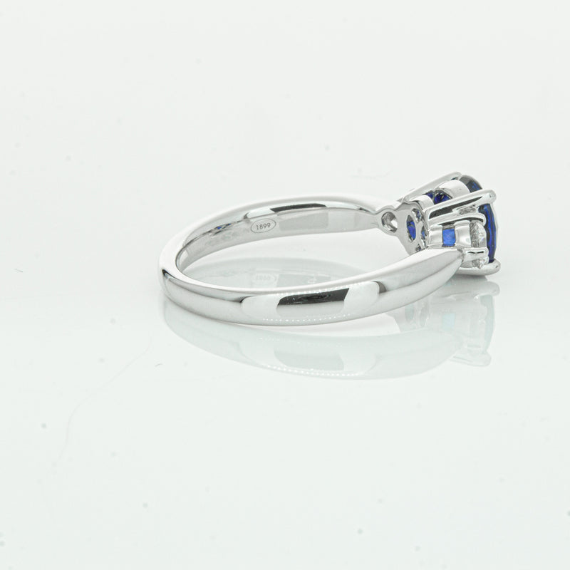 Platinum Sapphire & Diamond Elysian Ring-Ring-Walker & Hall