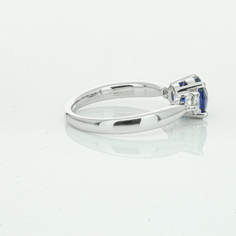 Platinum Sapphire & Diamond Elysian Ring-Ring-Walker & Hall