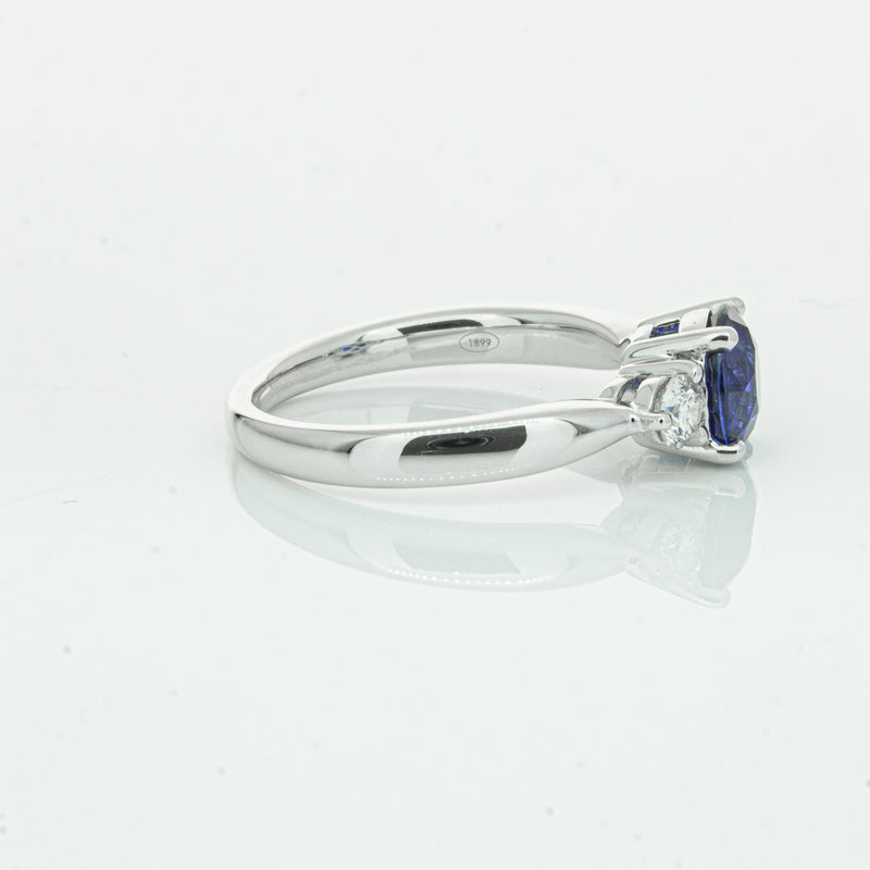 Platinum Sapphire & Diamond Elysian Ring-Ring-Walker & Hall