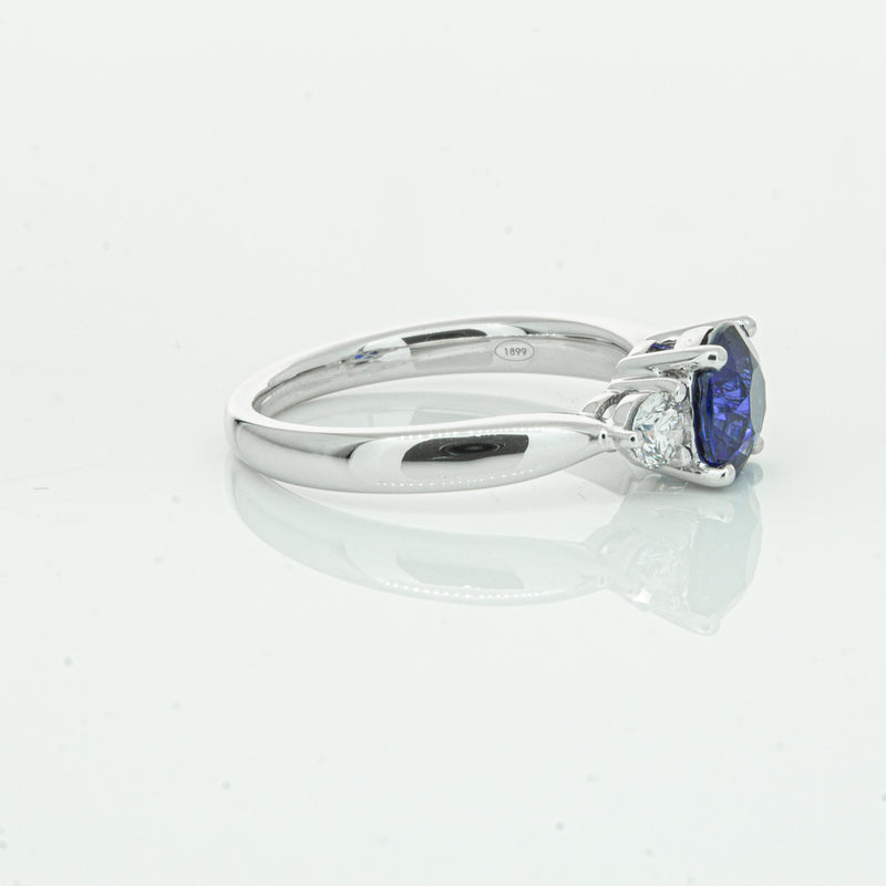 Platinum Sapphire & Diamond Elysian Ring-Ring-Walker & Hall